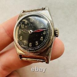 Montre militaire LANCO WWII rare, petit boîtier, bracelet, vintage, suisse, allemand, armée ancienne