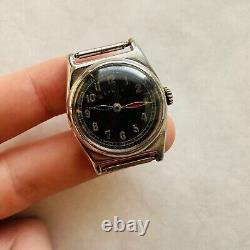 Montre militaire LANCO WWII rare, petit boîtier, bracelet, vintage, suisse, allemand, armée ancienne