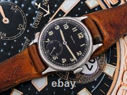 Montre militaire Zenith DH de l’armée allemande, Seconde Guerre mondiale, acier, 35 mm, années 1940