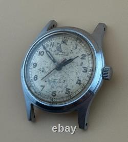 Montre militaire allemande DH de la Seconde Guerre mondiale H. Moser, montre-bracelet vintage de l’armée suisse