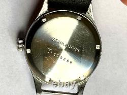 Montre militaire allemande rare Record D 509666 pour Luftwaffe années 1940 WWII