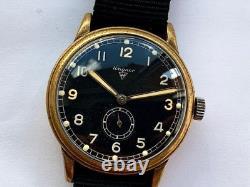 Montre militaire allemande rare de la Seconde Guerre mondiale WAGNER Urofa 58 GUB 35,5 mm de la Luftwaffe