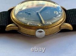 Montre militaire allemande rare de la Seconde Guerre mondiale WAGNER Urofa 58 GUB 35,5 mm de la Luftwaffe