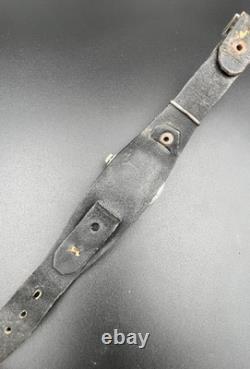 Montre militaire vintage HELIOS DH de l'armée allemande Wehrmacht WWII, révisée, RARE