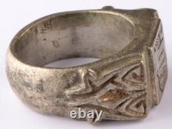 Norvège WW2 bague allemande WWII Norge 1940 cuirassé Drakkar armée allemande Wehrmacht