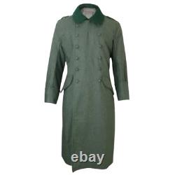 Nouveau manteau en laine M36 allemand de la Seconde Guerre mondiale pour homme, reproduction, trench, couleur gris armée.