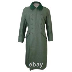 Nouveau manteau en laine M36 reproduit de l'armée allemande de la Seconde Guerre mondiale en gris champ de tranchée pour homme