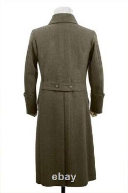 Nouveau manteau militaire pour hommes de la Seconde Guerre mondiale allemande M40 Heer DAK EM en laine grise