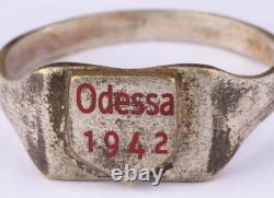 Odessa 1942 Seconde Guerre mondiale Anneau Allemand WWII Ukraine Allemagne Armée Wehrmacht Force Bouclier