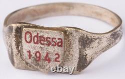 Odessa 1942 Seconde Guerre mondiale Anneau Allemand WWII Ukraine Allemagne Armée Wehrmacht Force Bouclier
