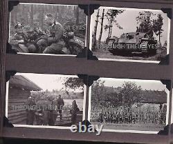 Original Ww2 Album Photo Allemand Union Soviétique Panzers Stug Pows Refugees Tanks