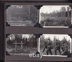 Original Ww2 Album Photo Allemand Union Soviétique Panzers Stug Pows Refugees Tanks