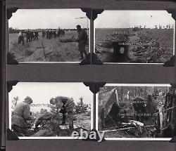 Original Ww2 Album Photo Allemand Union Soviétique Panzers Stug Pows Refugees Tanks