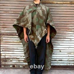 Original ancien zeltbahn de l'armée allemande de la Seconde Guerre mondiale, camouflage éclats M-31, poncho-tente, années 1940, taille M