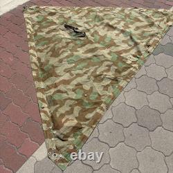 Original ancien zeltbahn de l'armée allemande de la Seconde Guerre mondiale, camouflage éclats M-31, poncho-tente, années 1940, taille M