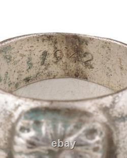 Ours dans le service naval de la Seconde Guerre mondiale, anneau allemand de la Kriegsmarine 1942, armée allemande Wehrmacht