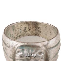 Ours dans le service naval de la Seconde Guerre mondiale, anneau allemand de la Kriegsmarine 1942, armée allemande Wehrmacht