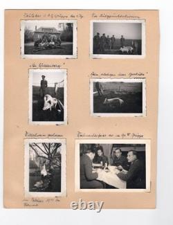 Pages d’album photo originales de la Heer allemande de la Seconde Guerre mondiale 1943-44 Mur de l’Atlantique France Armée