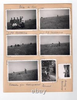 Pages d’album photo originales de la Heer allemande de la Seconde Guerre mondiale 1943-44 Mur de l’Atlantique France Armée