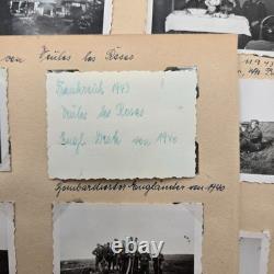 Pages d’album photo originales de la Heer allemande de la Seconde Guerre mondiale 1943-44 Mur de l’Atlantique France Armée