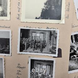 Pages d’album photo originales de la Heer allemande de la Seconde Guerre mondiale 1943-44 Mur de l’Atlantique France Armée