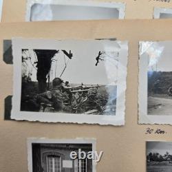 Pages d’album photo originales de la Heer allemande de la Seconde Guerre mondiale 1943-44 Mur de l’Atlantique France Armée