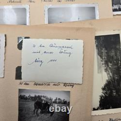 Pages d’album photo originales de la Heer allemande de la Seconde Guerre mondiale 1943-44 Mur de l’Atlantique France Armée