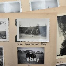 Pages d’album photo originales de la Heer allemande de la Seconde Guerre mondiale 1943-44 Mur de l’Atlantique France Armée