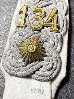 Paire d'épaulières d'infanterie Oberst de l'armée allemande Rgt 134 Colonel WW2