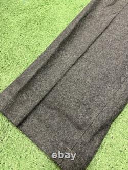 Pantalons en laine M43 de l'armée allemande vintage de la Seconde Guerre mondiale taille homme 34x29 gris reconstitution