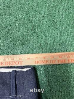 Pantalons en laine M43 de l'armée allemande vintage de la Seconde Guerre mondiale taille homme 34x29 gris reconstitution