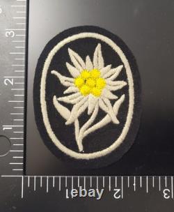 Patch de l'armée Edelweiss des Waffen allemands de la Seconde Guerre mondiale NCO Gerbirgsjäger Montagnard