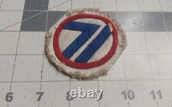 Patch en bullion de la 71e division d’infanterie de l’armée américaine de la Seconde Guerre mondiale, fabriqué pour le théâtre allemand