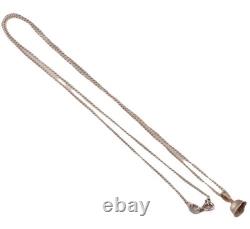 Pendentif allemand de la Seconde Guerre mondiale en argent 800 925 chaîne vintage armée allemande Wehrmacht