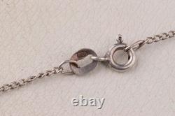 Pendentif allemand de la Seconde Guerre mondiale en argent 800 925 chaîne vintage armée allemande Wehrmacht