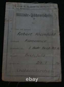 Permis de conduire original de l'armée allemande de la République de Weimar avant la Seconde Guerre mondiale, rare