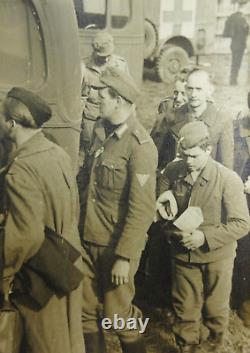 Photos de l'hôpital de l'armée américaine pendant la Seconde Guerre mondiale 82e GH Corps médical prisonniers de guerre allemands Angleterre années 1940