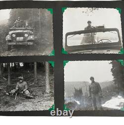 Photos originales de l'époque de la Seconde Guerre mondiale de l'armée américaine et du soldat allemand Album photo ouest-allemand