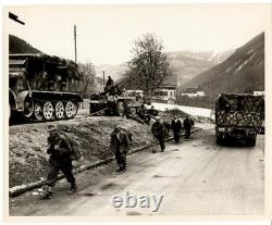 Photos originales de la Seconde Guerre mondiale, 6e et 7e armées, capitulation allemande, superbe 8x10, 1945