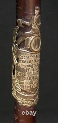 Pipe à tige longue de type régimentaire de l'armée impériale allemande de la Première Guerre mondiale en deux pièces pour service