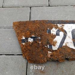 Plaque d'immatriculation en métal originale de l'armée allemande Wehrmacht WW2 WWII WH 1269316