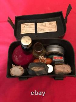 Poche en cuir de trousse de premiers secours des médecins de l'armée allemande de la Seconde Guerre mondiale 1940, kit original