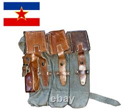 Pochette de chargeur à 3 cellules STG de l'armée yougoslave - Guerre froide JNA style allemand de la Seconde Guerre mondiale