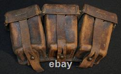 Pochette de munitions Gewehr 98 de l'Armée impériale allemande de la Première Guerre mondiale marquée 1915