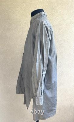 Pull-over en coton gris de l'armée allemande Heer de la Seconde Guerre mondiale, à manches longues, modèle d'émission