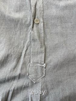 Pull-over en coton gris de l'armée allemande Heer de la Seconde Guerre mondiale, à manches longues, modèle d'émission