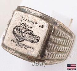 Pz. Kpfw. III WWII Bague de char allemand de la Seconde Guerre mondiale WEHRMACHT Panzer Armée allemande MILITAIRE Ar