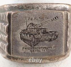 Pz. Kpfw. III WWII Bague de char allemand de la Seconde Guerre mondiale WEHRMACHT Panzer Armée allemande MILITAIRE Ar