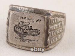 Pz. Kpfw. III WWII Bague de char allemand de la Seconde Guerre mondiale WEHRMACHT Panzer Armée allemande MILITAIRE Ar