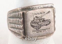 Pz. Kpfw. III WWII Bague de char allemand de la Seconde Guerre mondiale WEHRMACHT Panzer Armée allemande MILITAIRE Ar